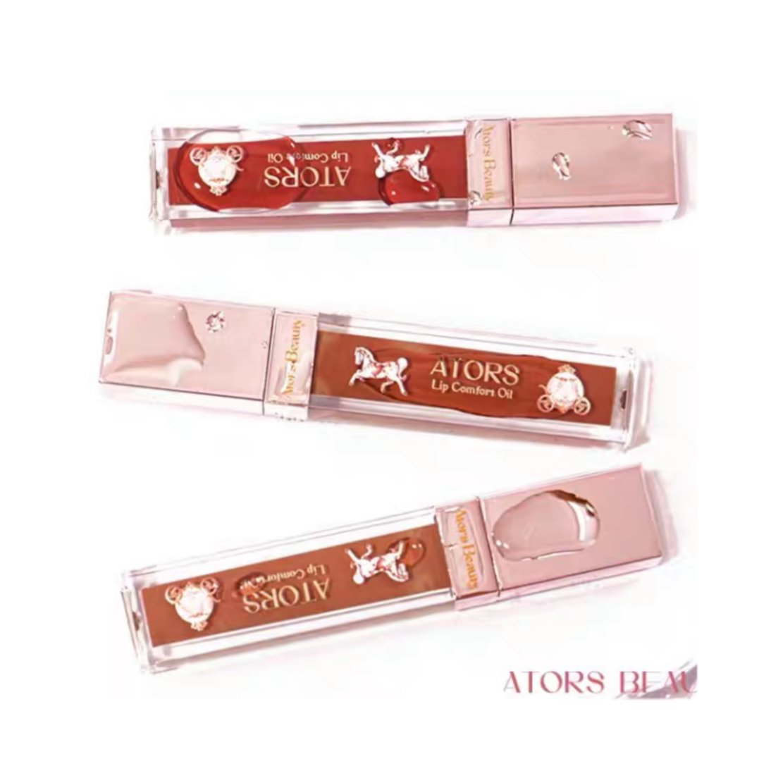 Flower Wedding Carriage Water Lip Gloss