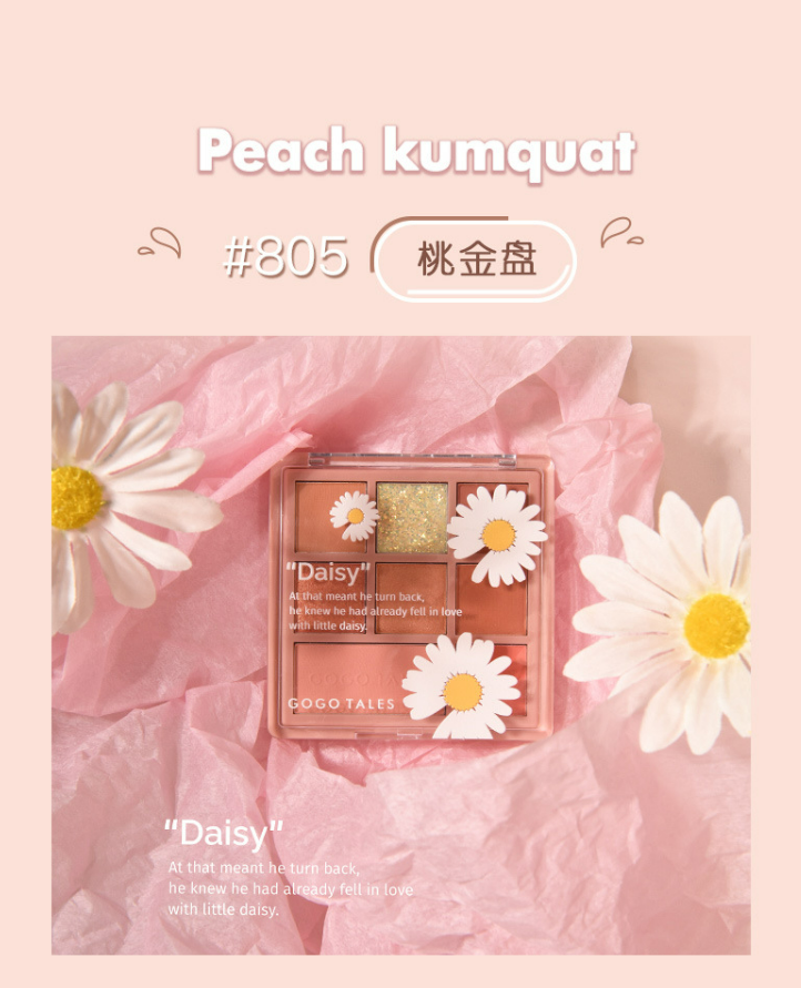 Gogotales Small Chrysanthemum Eye Shadow Plate